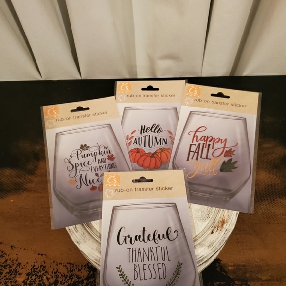 Fall Rub-On Transfer for Tumbler's or Anything - Picture 1 of 1